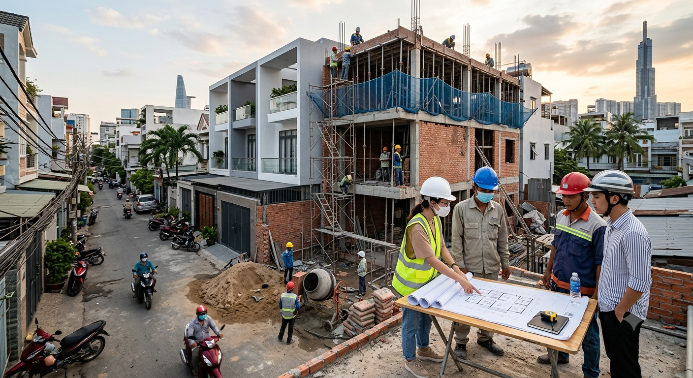 Tổng quan về dịch vụ thiết kế và thi công xây dựng nhà ở tại TP.HCM