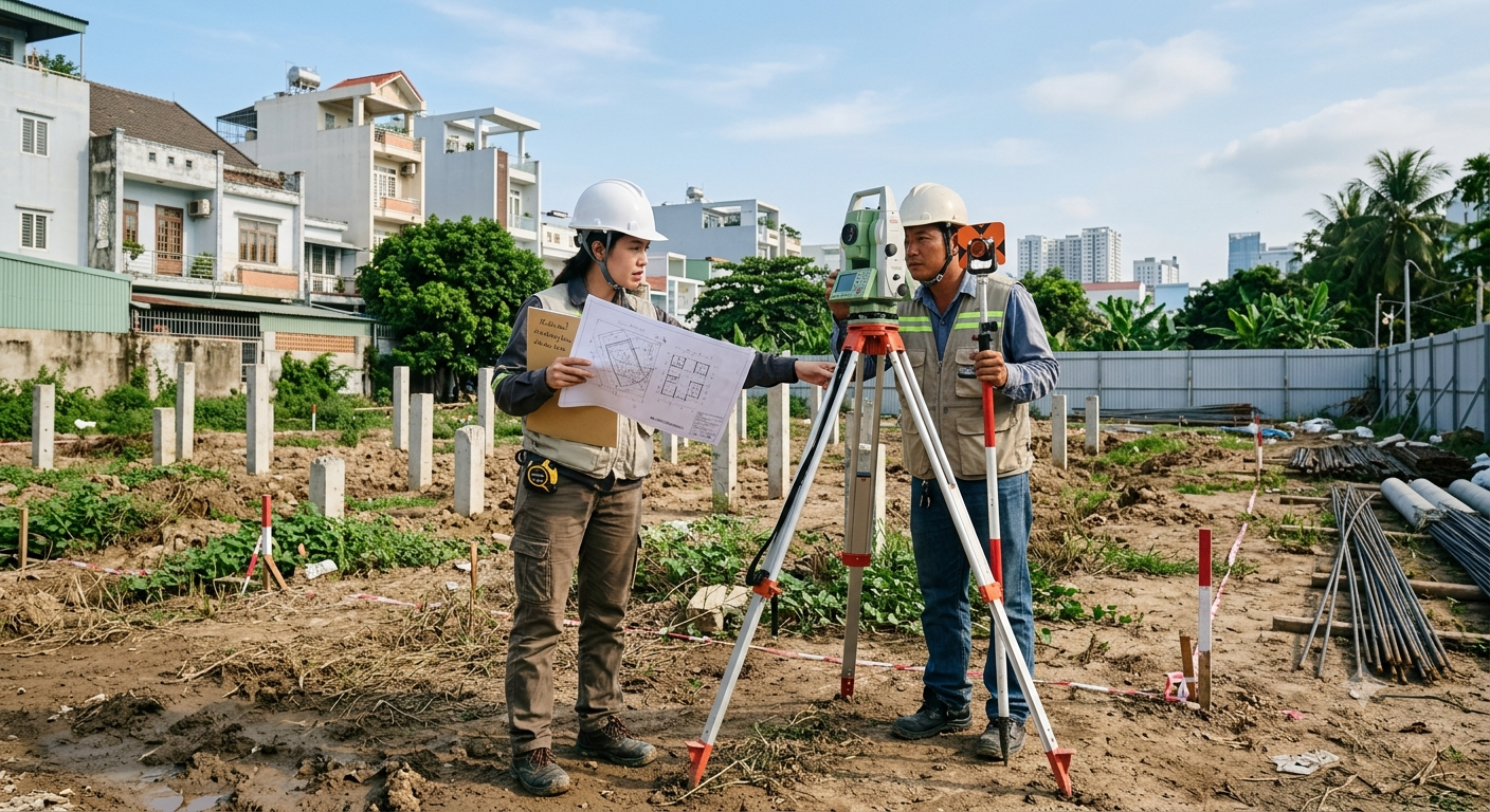 Chuẩn bị về mặt pháp lý và khảo sát hiện trạng khu đất